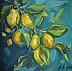 Anna Woźniak - Lemons. Acrylic on canvas