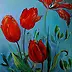 Justyna Szałamacha - "Cztery czerwone tulipany"