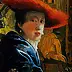 Waldemar Tłuczek -  Lady in red hat Vermeer - copy