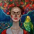 Krystyna Ruminkiewicz - Frida avec un perroquet