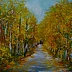 Grażyna Potocka - Autumn reflections oil painting 40-50cm