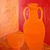 Van Gojda - Still life with two vases