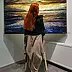Natalia Czarnecka Diling - Ogromnz obraz "Zachód słońca nad Zalewem Szczecińskim"