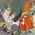Dominika Fedko-Wójs - Orange Ausdruck Collage XI Collage-Serie