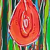 Edward Dwurnik - Tulipe écarlate