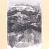 Anna Skowronek - croquis de montagne n ° 3 original de dessin en noir et blanc, unique
