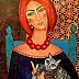 Krystyna Ruminkiewicz - One with a cat