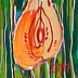 Edward Dwurnik - Orange Tulpe