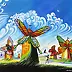 Emilia Czupryńska - Windmills and butterflies by Dali