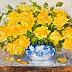 Tadeusz Gazda - Żółte róże w porcelanie
