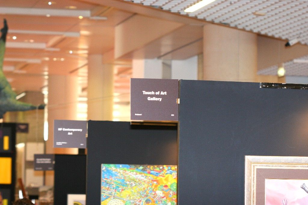 Stoisko galerii Touch of Art na targach sztuki Art Monaco 2014.   