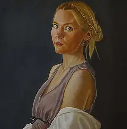 Stan Bert Singer, 118 Enzhe - Wo bist du?, Ölbild - Platte, 39 x 53