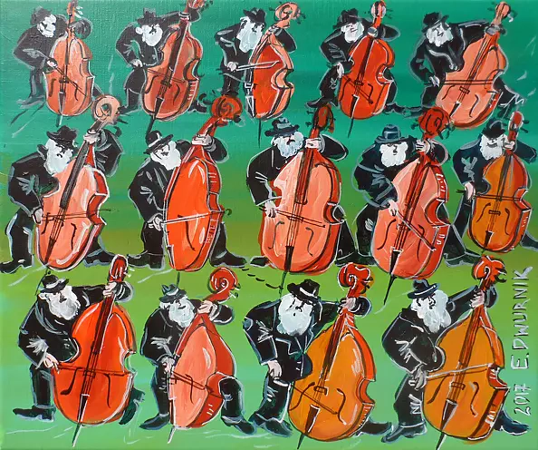 Edward Dwurnik - 14 kontrabasistów