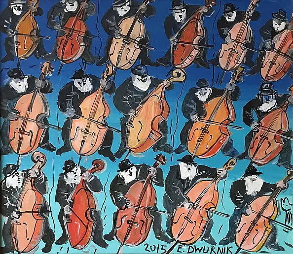 Edward Dwurnik - 16 Kontrabasistów, rok 2015