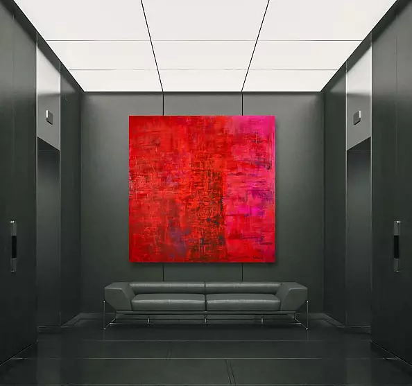 Bea Guillemot - 17-EP1 Acrylic on canvas 175x175 