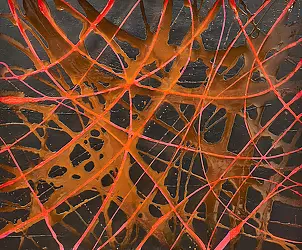 Bea Guillemot  - 18-EP1 Epoxy on canvas 120x100 