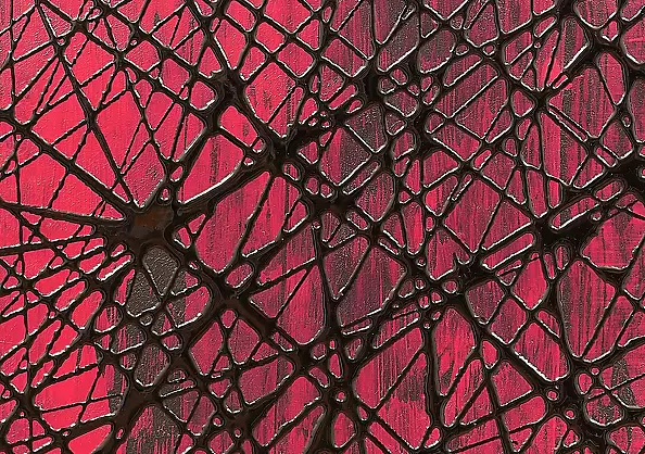 Bea Guillemot - 19-EP4 Epoxy &acrylic on canvas 135x85 