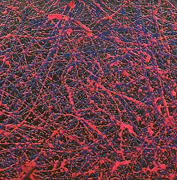 Bea Guillemot - 19-EP5 Epoxy &acrylic on canvas 135x85 