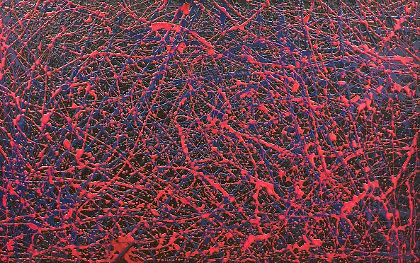 Bea Guillemot - 19-EP5 Epoxy &acrylic on canvas 135x85 