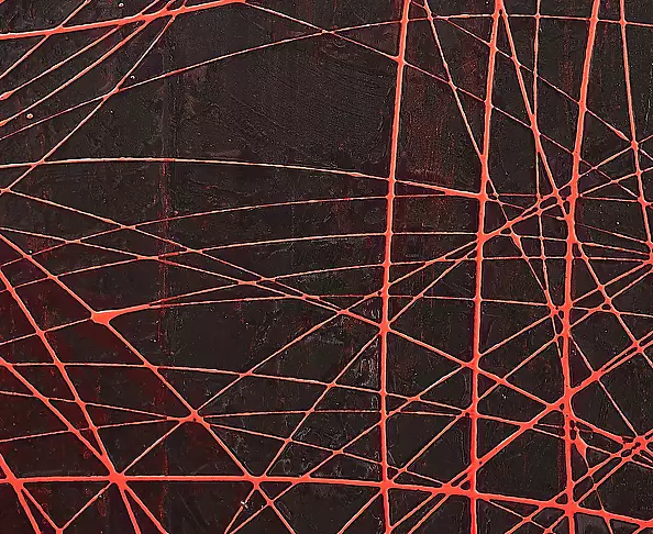 Bea Guillemot - 19-EP7 Epoxy on canvas 180x160 Big format 