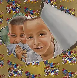 Rosa Borreale, 2007-1428,  - холст, 70 x 55