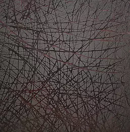 Bea Guillemot - 20-EP2 Epoxy &acrylic on canvas  174x154 duży format 