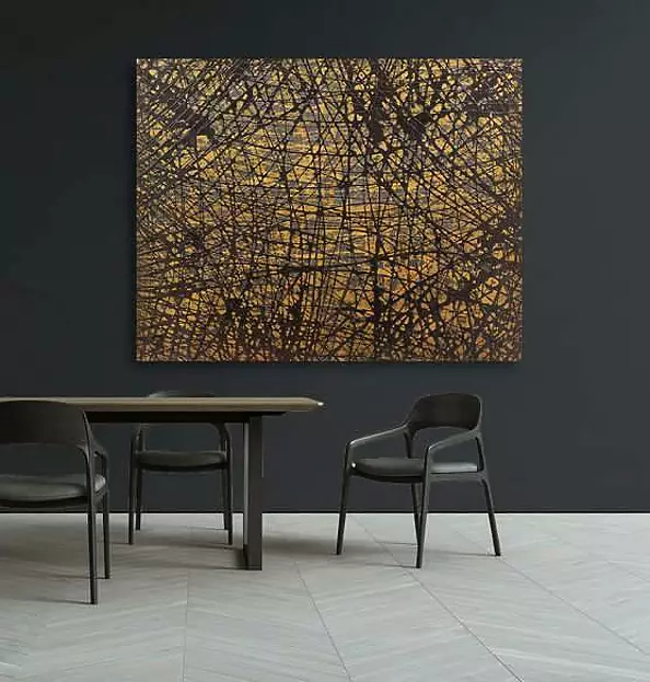 Bea Guillemot - 20-EP4 Epoxy on canvas 164x130 