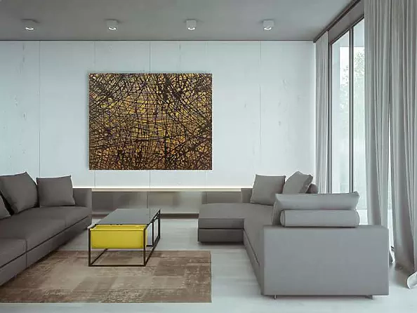 Bea Guillemot - 20-EP4 Epoxy on canvas 164x130 