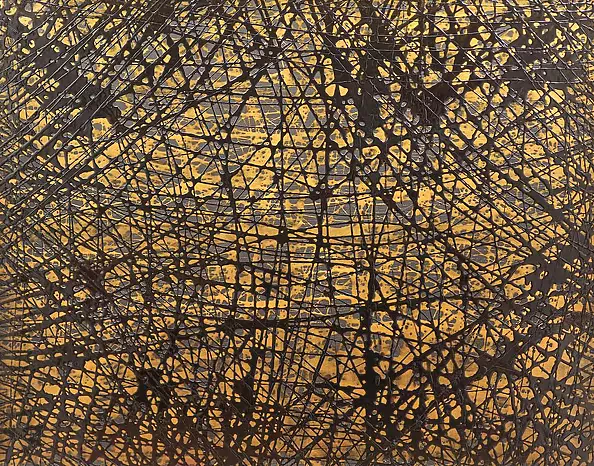 Bea Guillemot - 20-EP4 Epoxy on canvas 164x130 