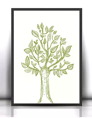 Anna Skowronek - 30x40 cm Drzewo  - plakat do dekoracji