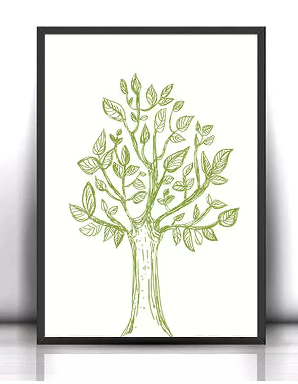Anna Skowronek - 30x40 cm Drzewo  - plakat do dekoracji