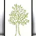Anna Skowronek - 30x40 cm Drzewo  - plakat do dekoracji