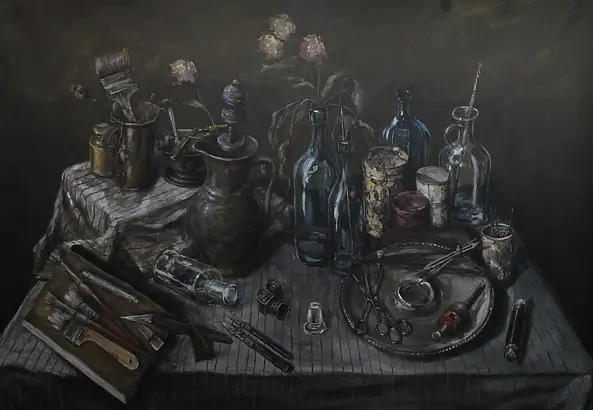 Artur Endler, 8/2026, Obraz akrylowy - płótno, 220 x 160