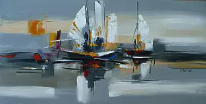 Dorota Łaz - Abstract With boats
