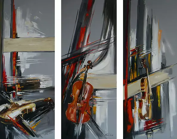 Dorota Łaz - ABSTRACTION WITH VIOLINS