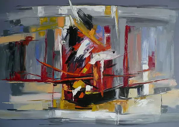 Dorota Łaz - ABSTRAKCJA Z CZERWIENIĄ