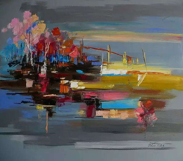 Dorota Łaz - ABSTRACT WITH TREES