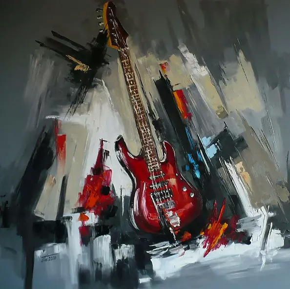 Dorota Łaz - ABSTRACT WITH A GUITAR 1