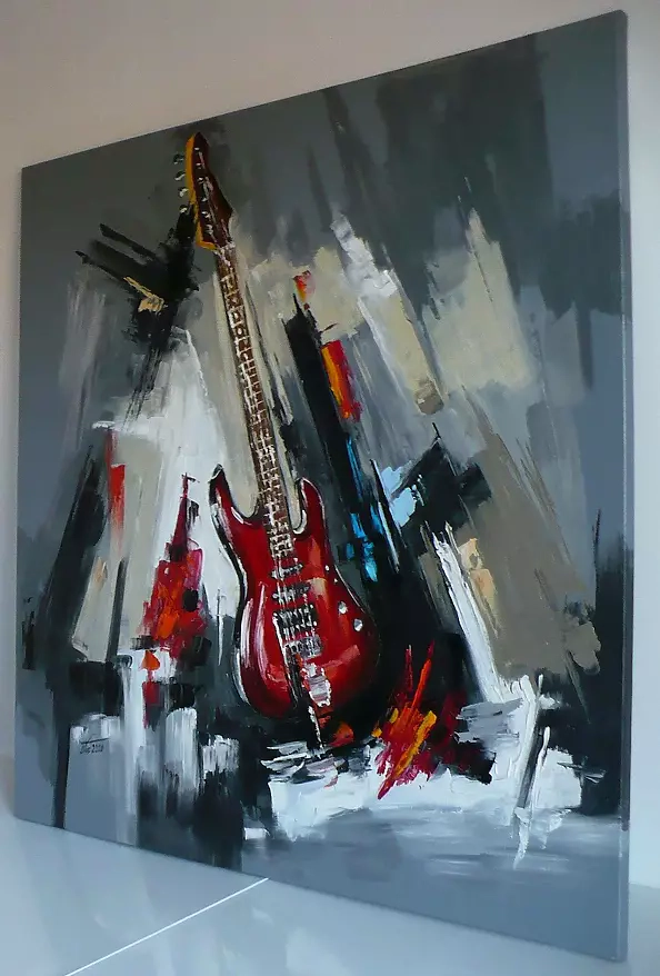 Dorota Łaz - ABSTRACT WITH A GUITAR 1
