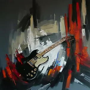 Dorota Łaz - ABSTRACT WITH A GUITAR 2
