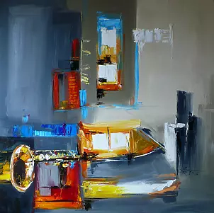 Dorota Łaz - Abstraction with saxophone 1