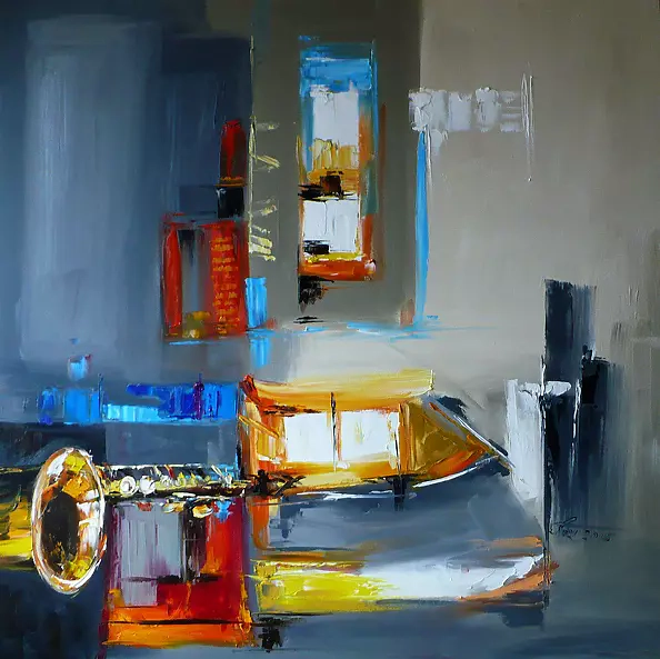 Dorota Łaz - Abstraction avec saxophone 1