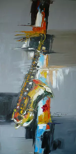 Dorota Łaz - Abstraction with saxophone 2