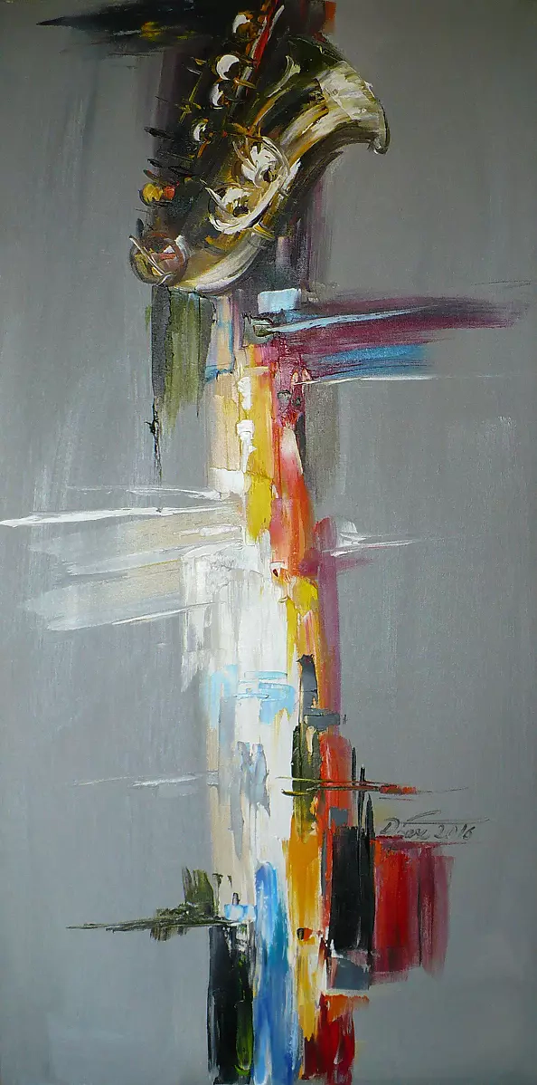 Dorota Łaz - Abstraction with saxophone 3