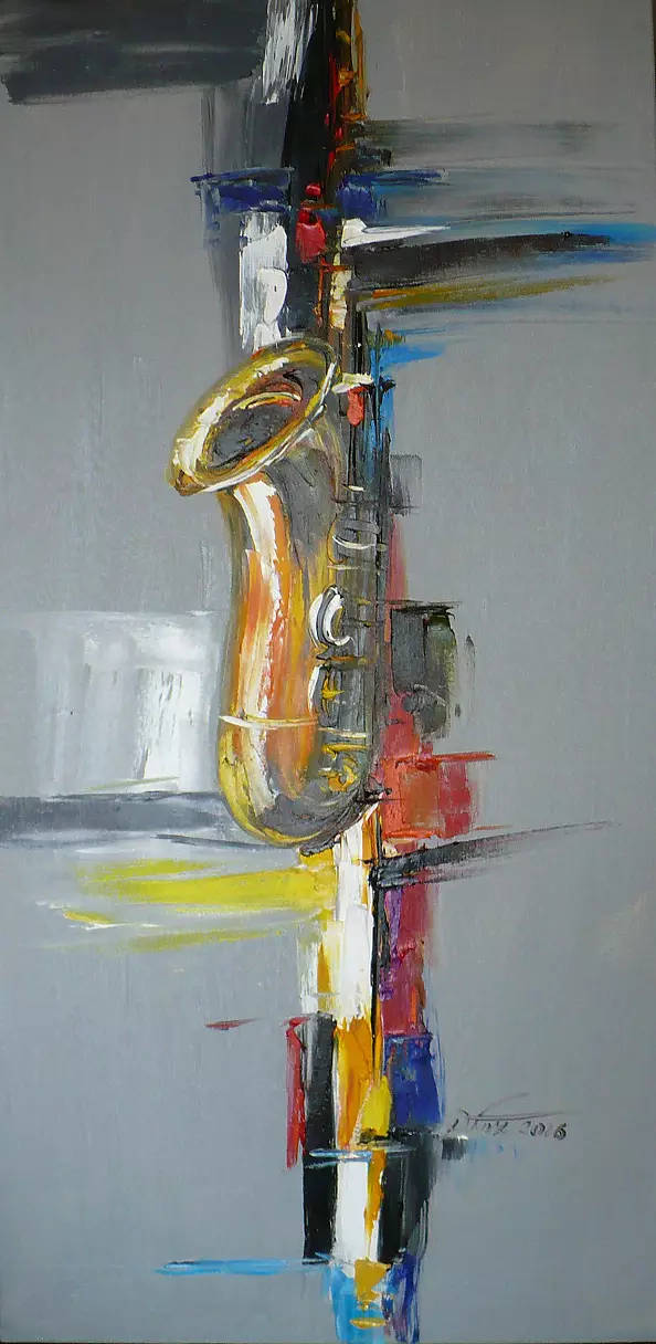 Dorota Łaz - Abstraction with saxophone 4