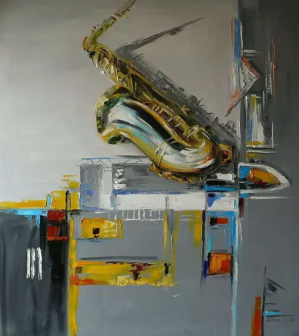 Dorota Łaz - ABSTRACT WITH SAXOPHONE