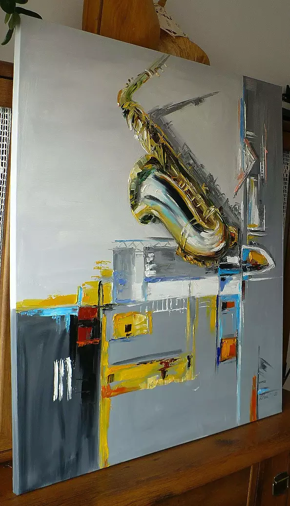 Dorota Łaz - ABSTRACT WITH SAXOPHONE