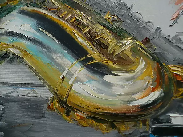 Dorota Łaz - ABSTRACT WITH SAXOPHONE