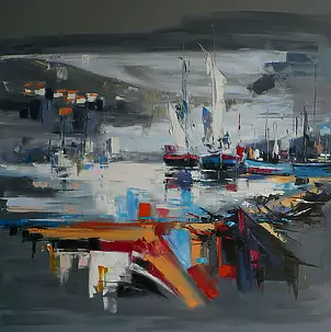 Dorota Łaz - ABSTRACT WITH SAILINGS