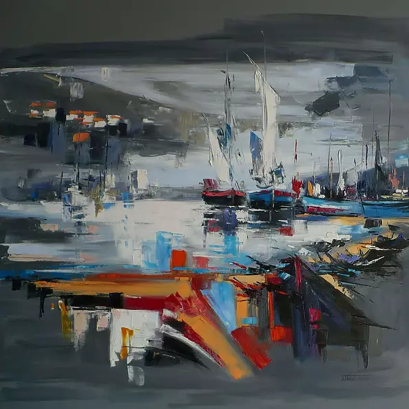 Dorota Łaz - ABSTRAKCJA Z ŻAGLÓWKAMI